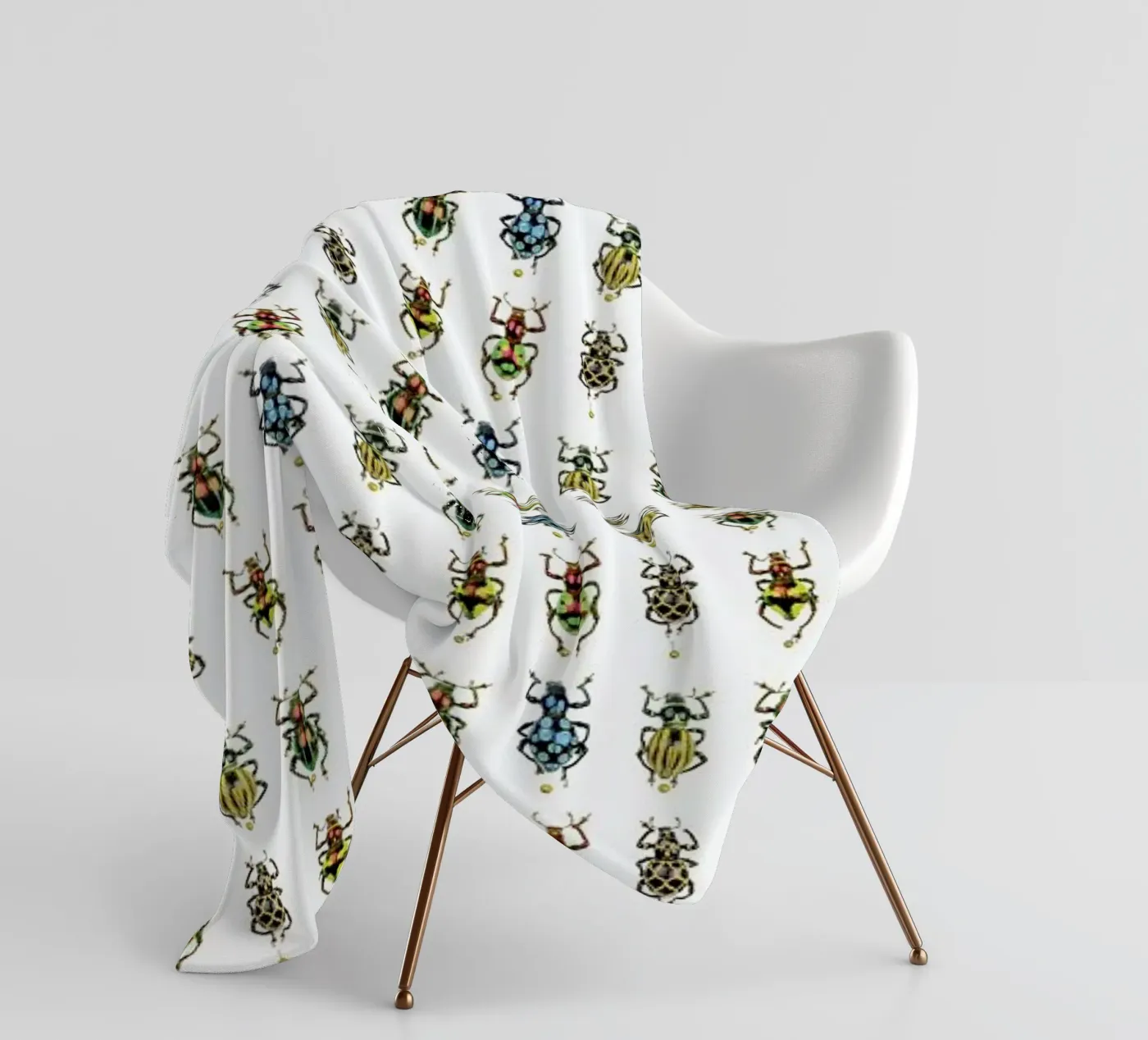 Tiny Beetles Fleecedecke von Curious Collections by Marielle Leenders