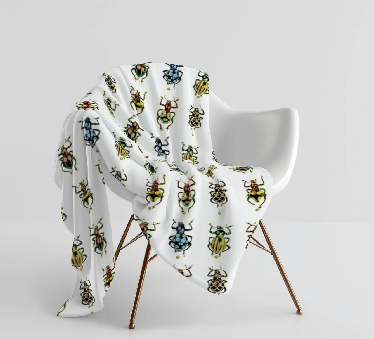 Tiny Beetles fleecedeken van Curious Collections by Marielle Leenders