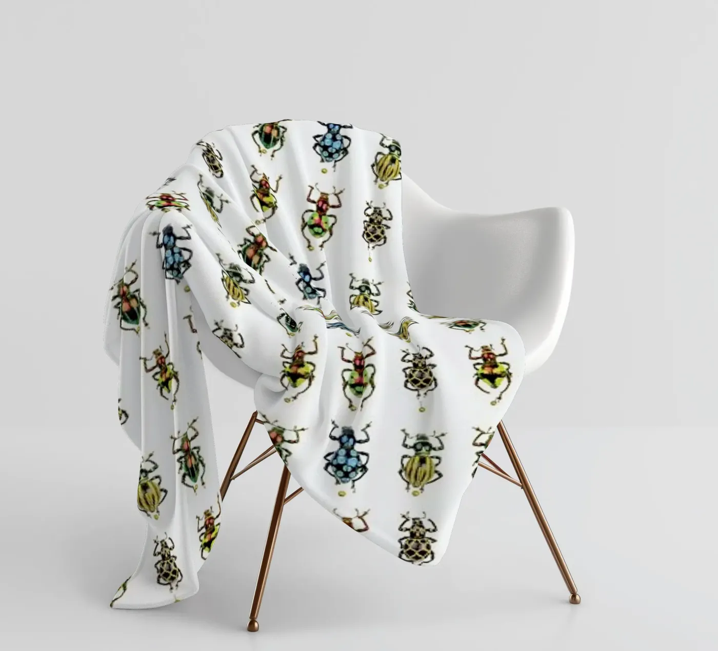 Tiny Beetles Fleecedecke von Curious Collections by Marielle Leenders