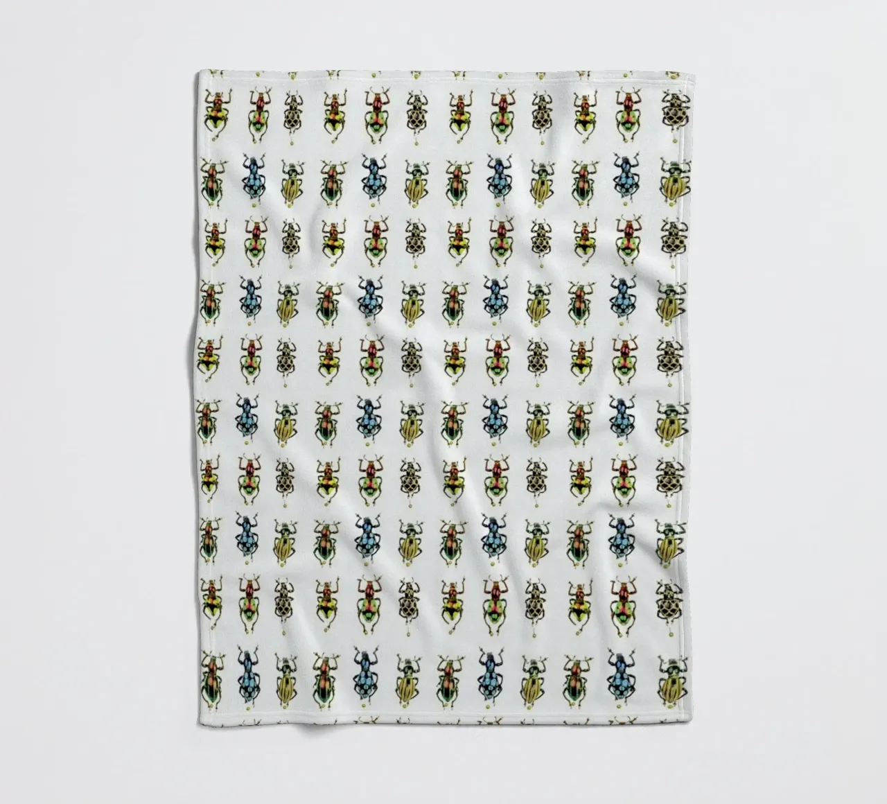 Tiny Beetles fleecedeken van Curious Collections by Marielle Leenders