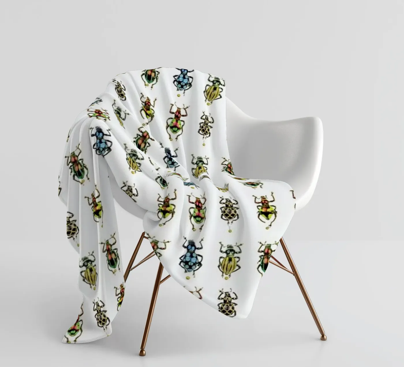 Tiny Beetles Fleecedecke von Curious Collections by Marielle Leenders