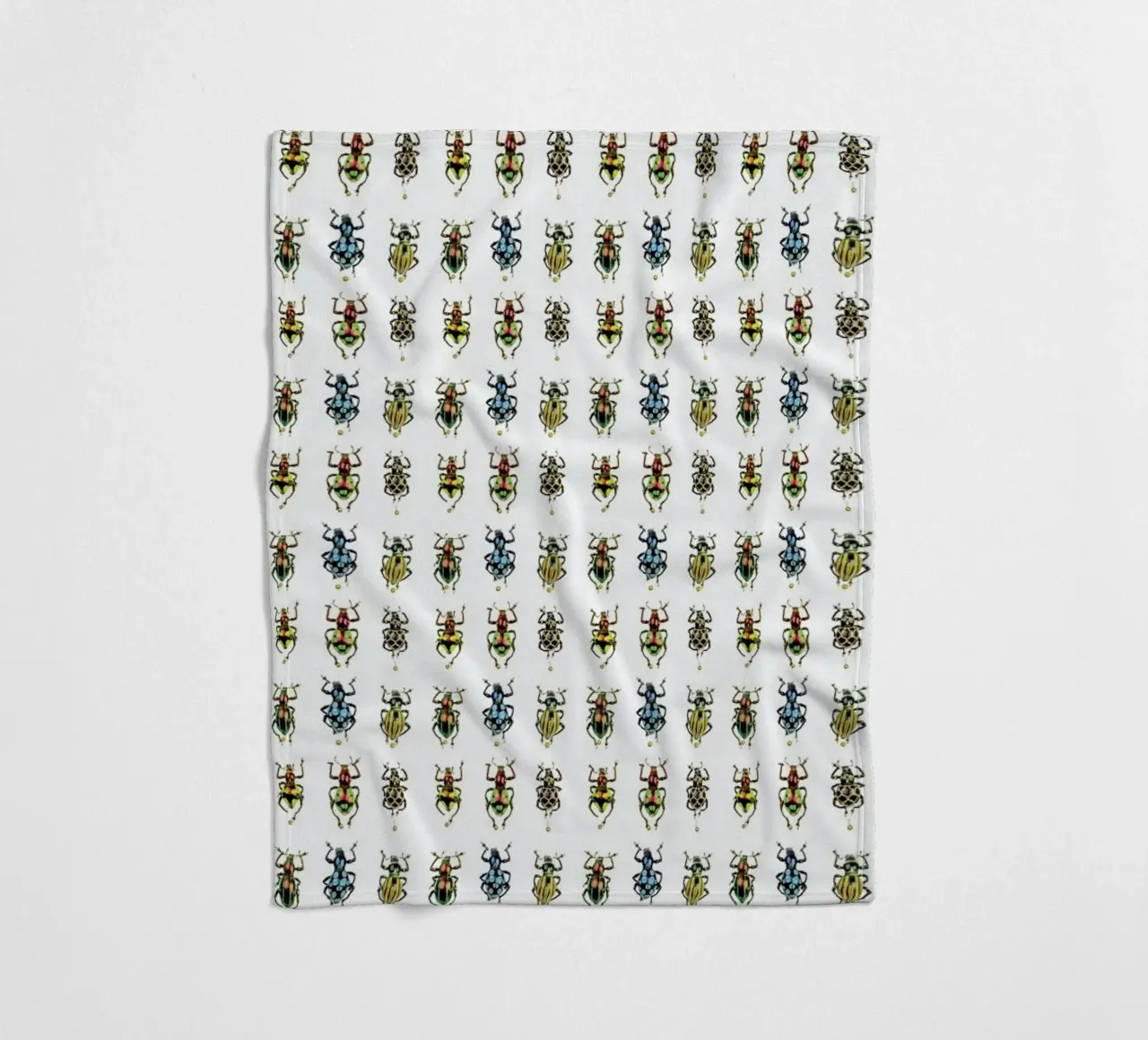 Tiny Beetles fleecedeken van Curious Collections by Marielle Leenders