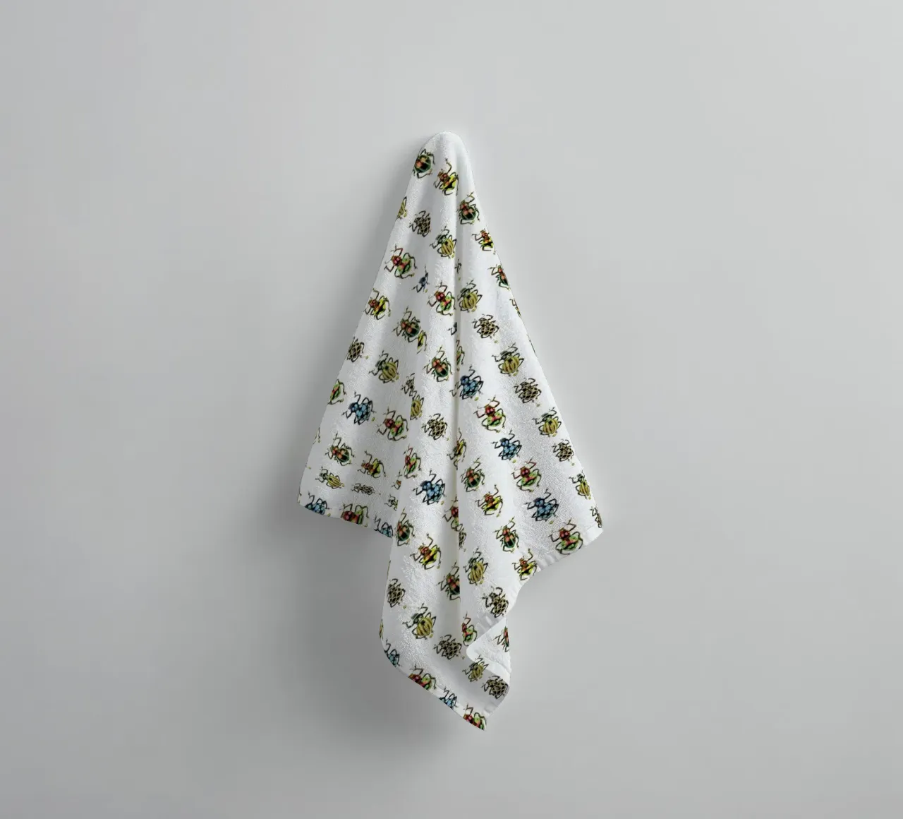 Tiny Beetles towel by Curious Collections by Marielle Leenders
