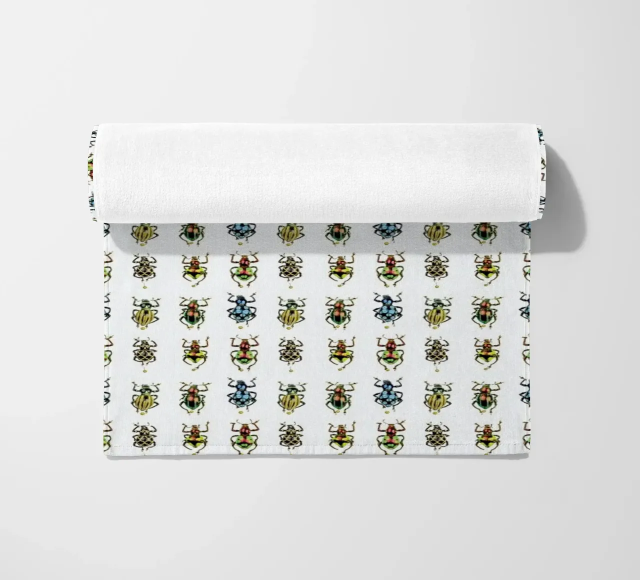 Tiny Beetles beach towel by Curious Collections by Marielle Leenders