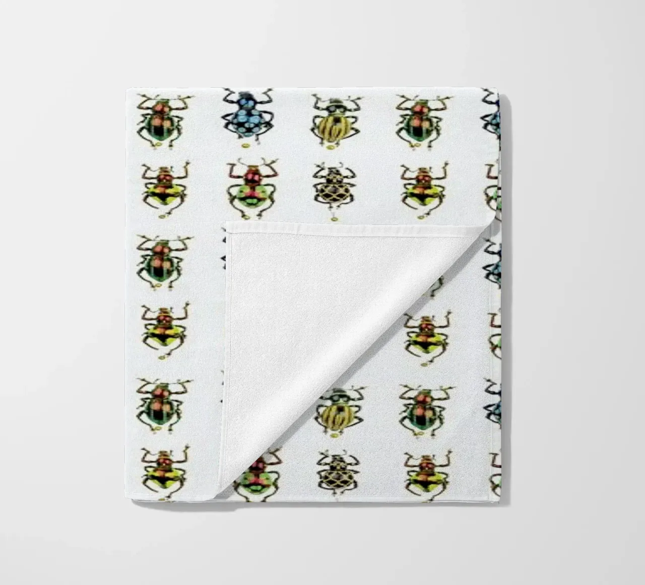 Tiny Beetles beach towel by Curious Collections by Marielle Leenders