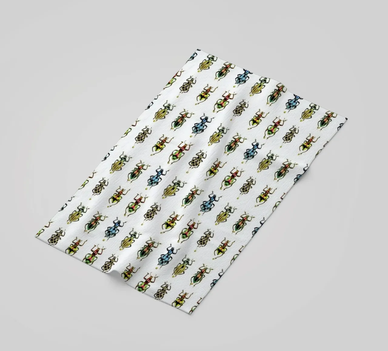Tiny Beetles beach towel by Curious Collections by Marielle Leenders
