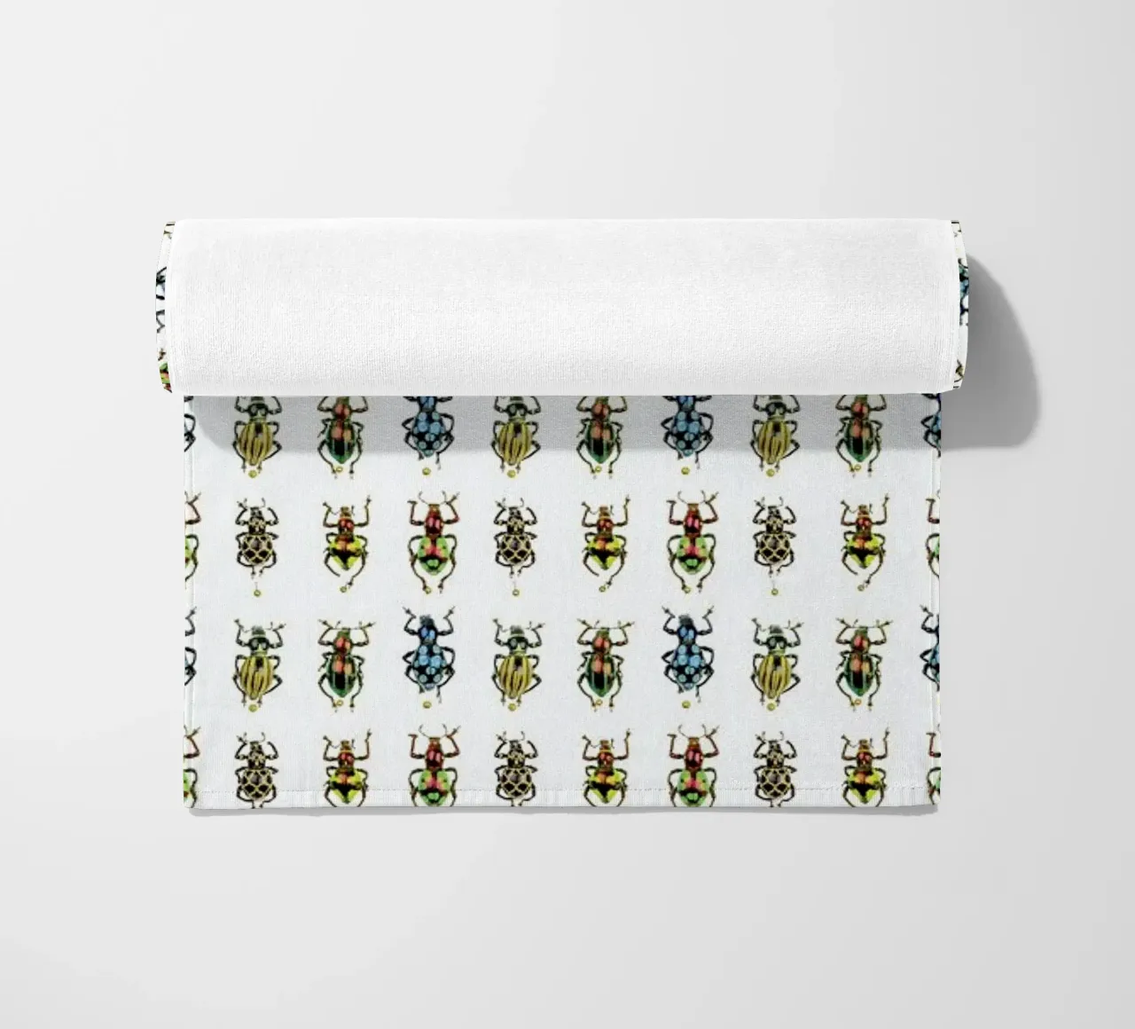 Tiny Beetles beach towel by Curious Collections by Marielle Leenders