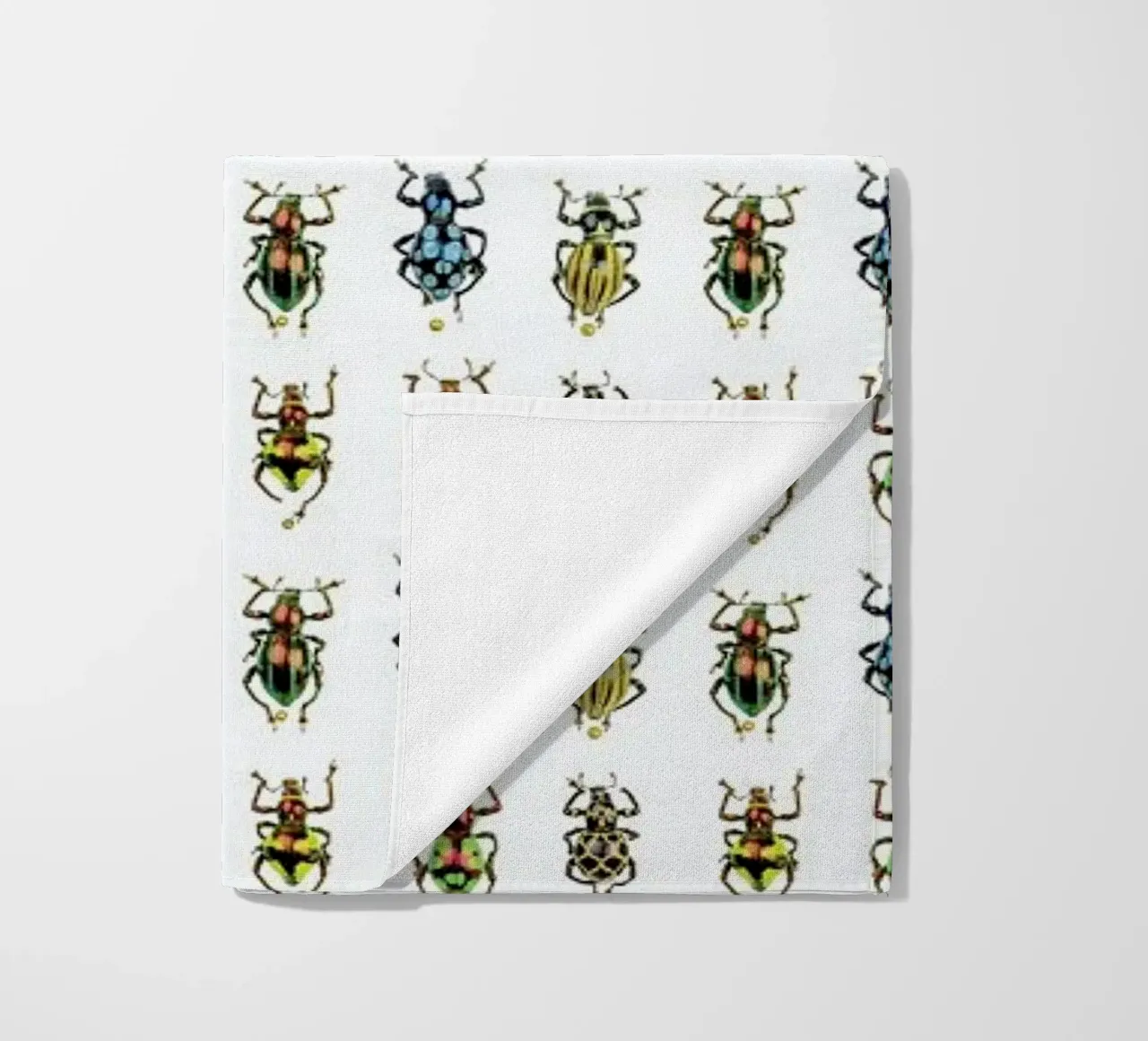 Tiny Beetles beach towel by Curious Collections by Marielle Leenders