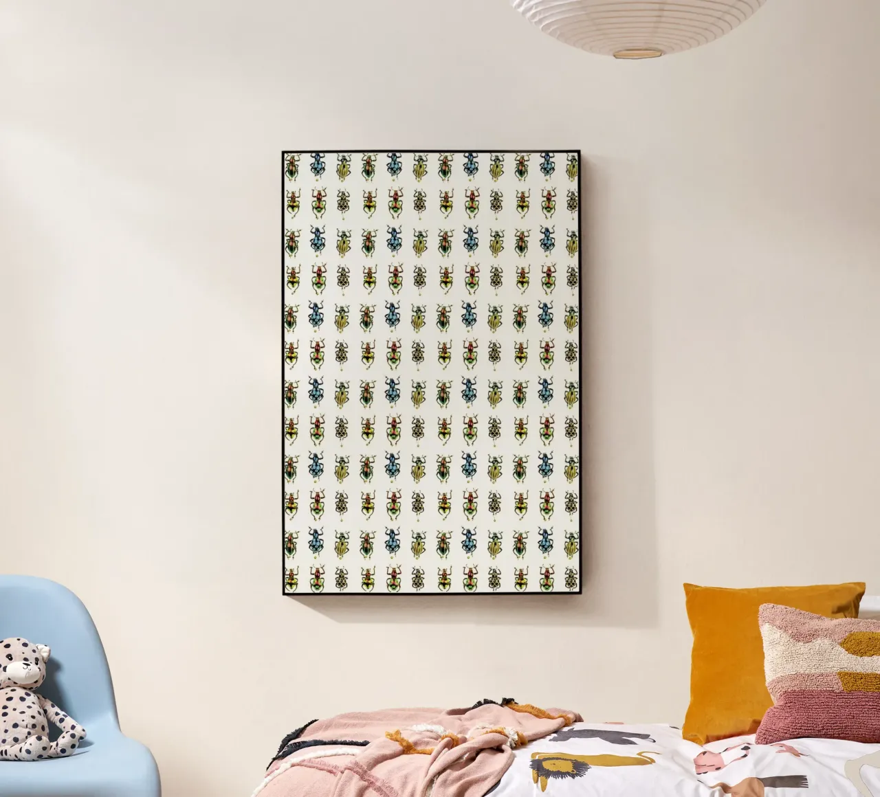 Tiny Beetles acryl van Curious Collections by Marielle Leenders