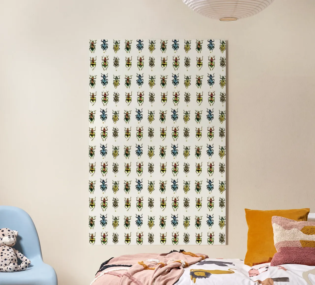 Tiny Beetles acryl van Curious Collections by Marielle Leenders