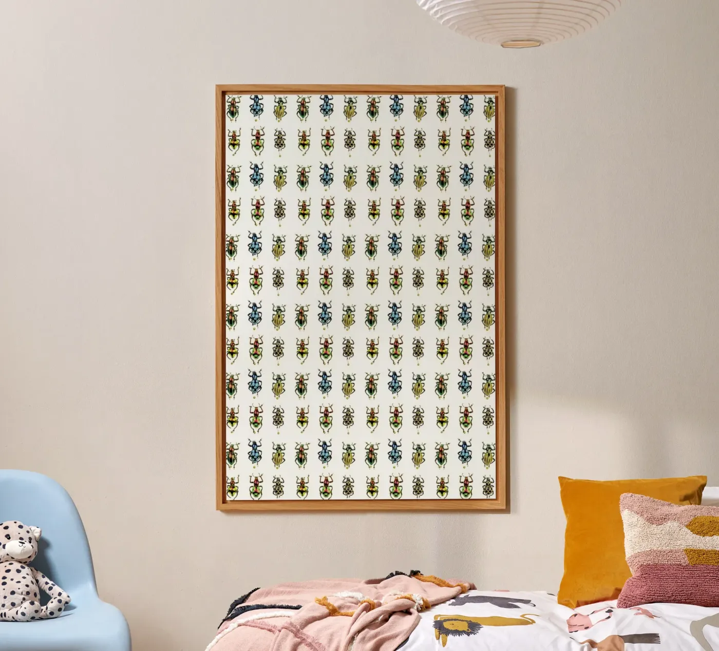 Tiny Beetles forex-plaat van Curious Collections by Marielle Leenders