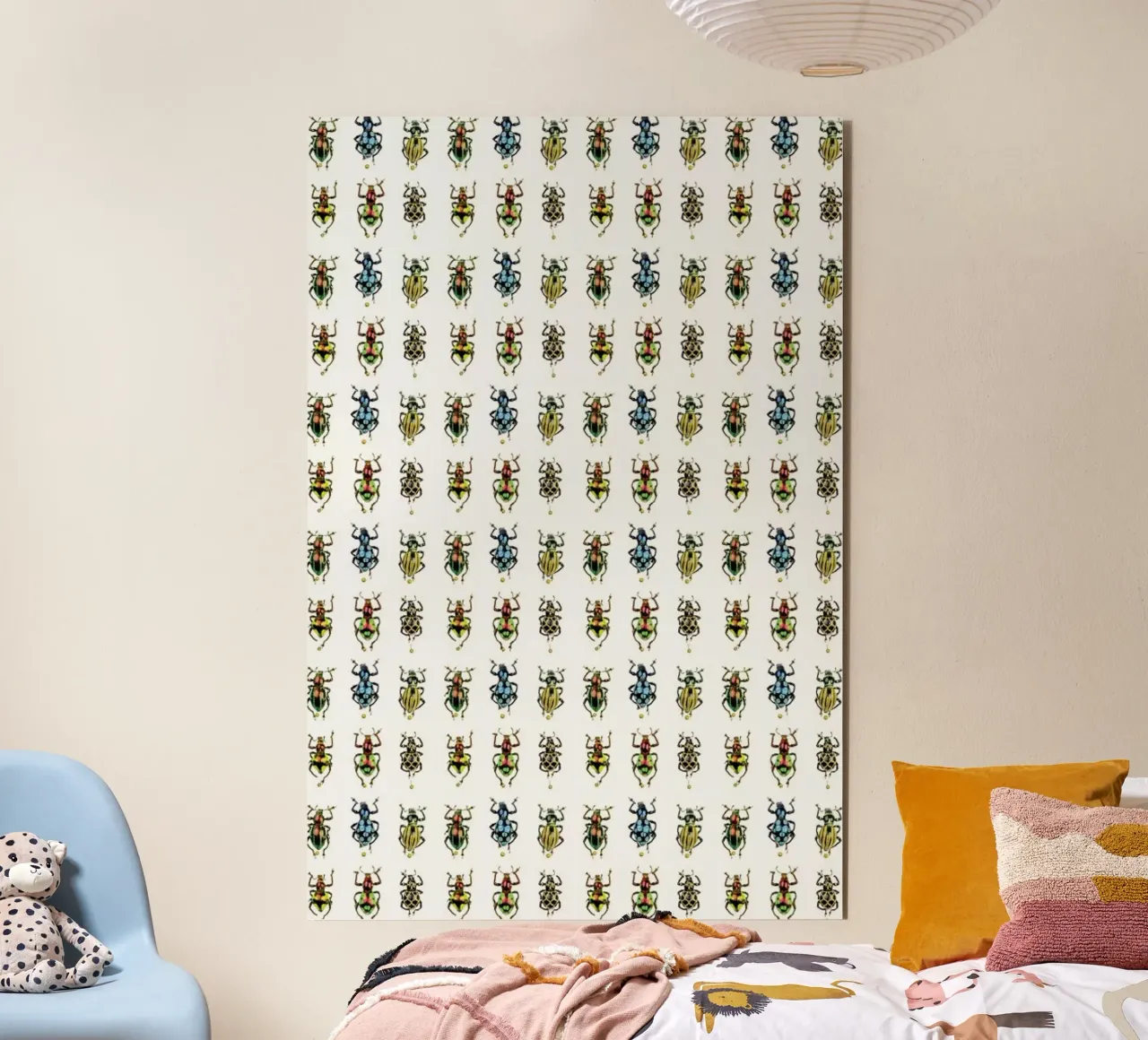 Tiny Beetles pannello forex da Curious Collections by Marielle Leenders