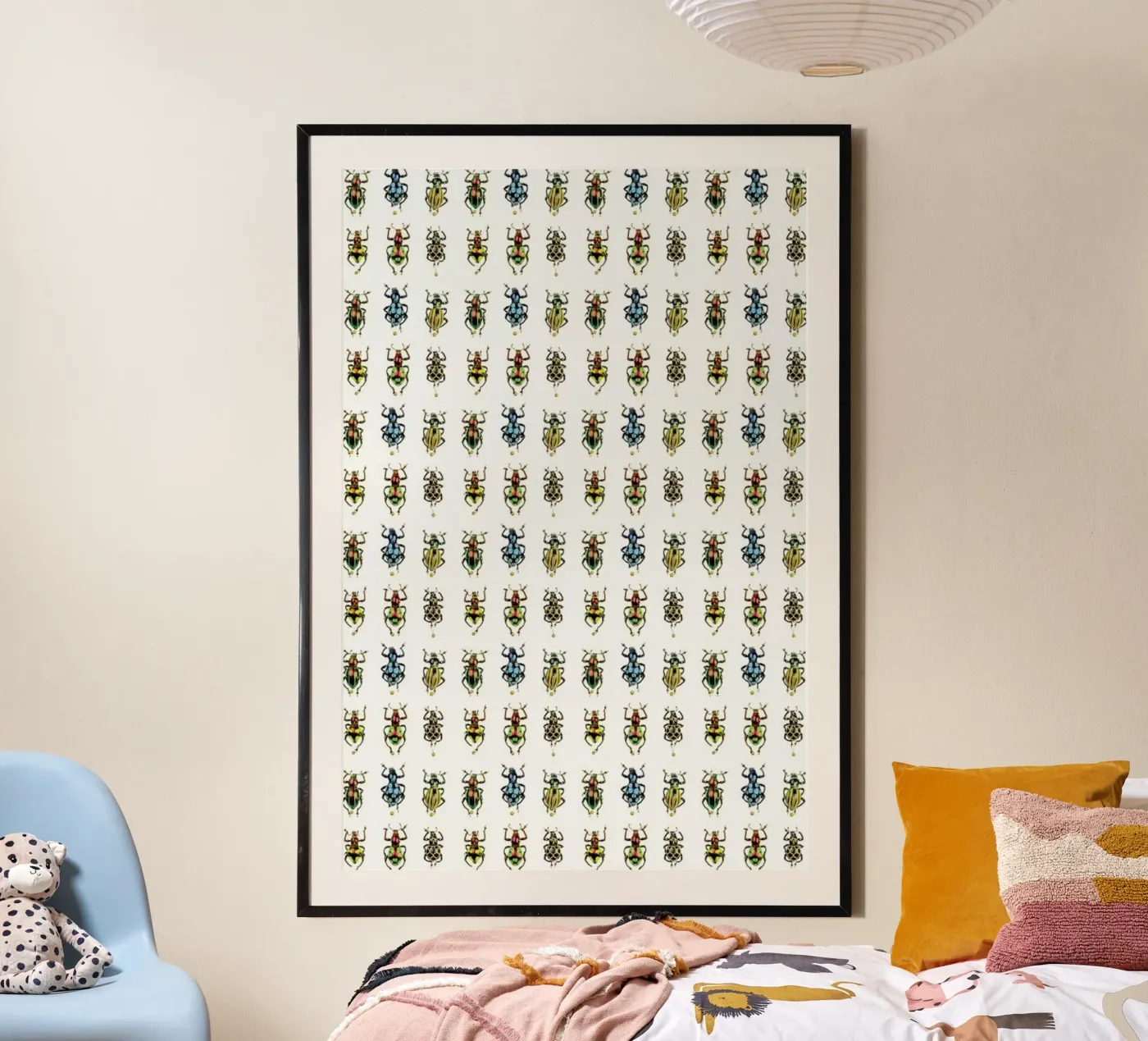 Tiny Beetles poster van Curious Collections by Marielle Leenders