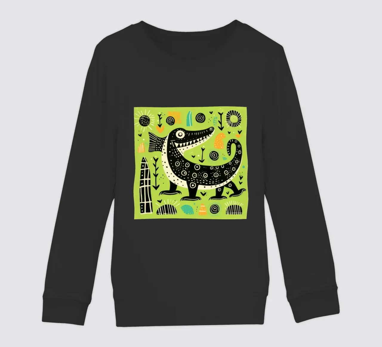 Coccodrillo verde felpa bambino da Minimal Animal Art