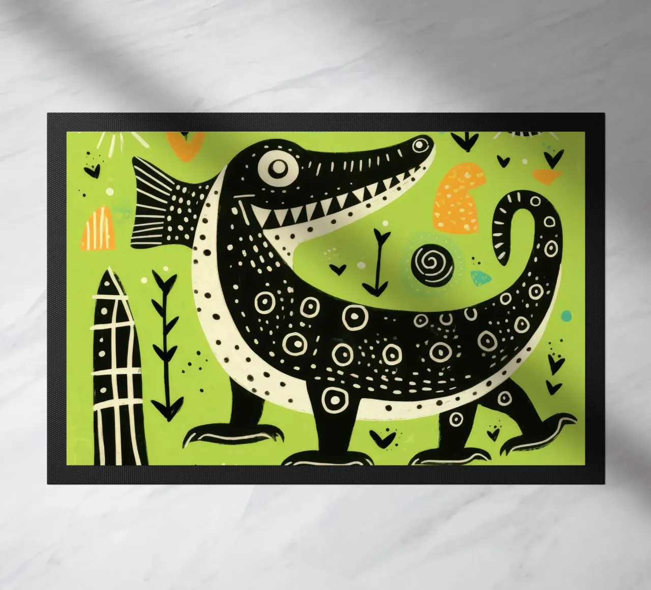 Coccodrillo verde zerbino da Minimal Animal Art