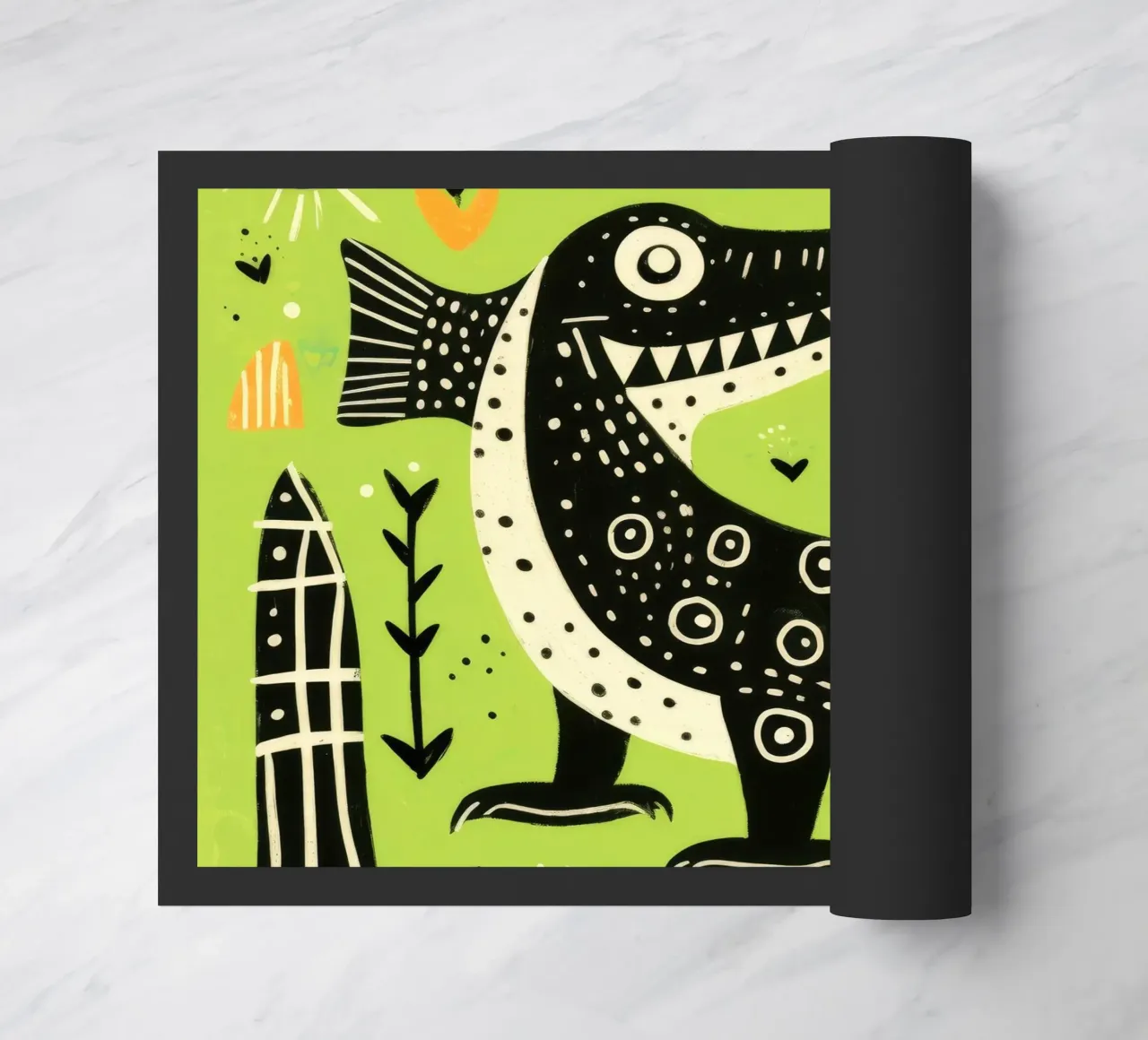 Coccodrillo verde zerbino da Minimal Animal Art