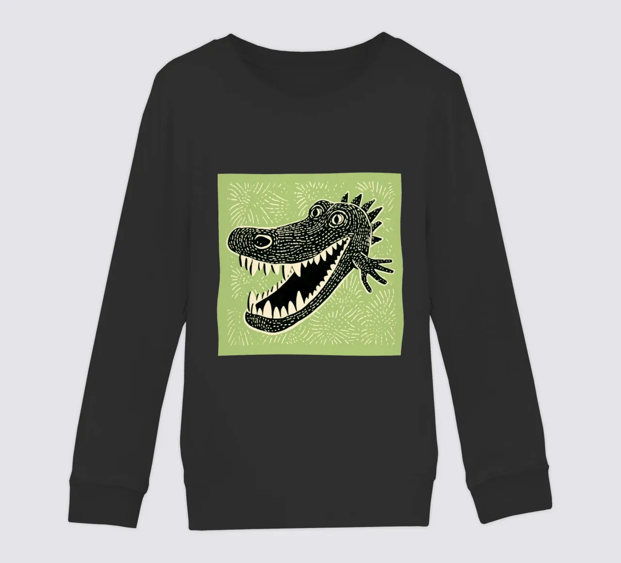 Coccodrillo verde felpa bambino da Minimal Animal Art