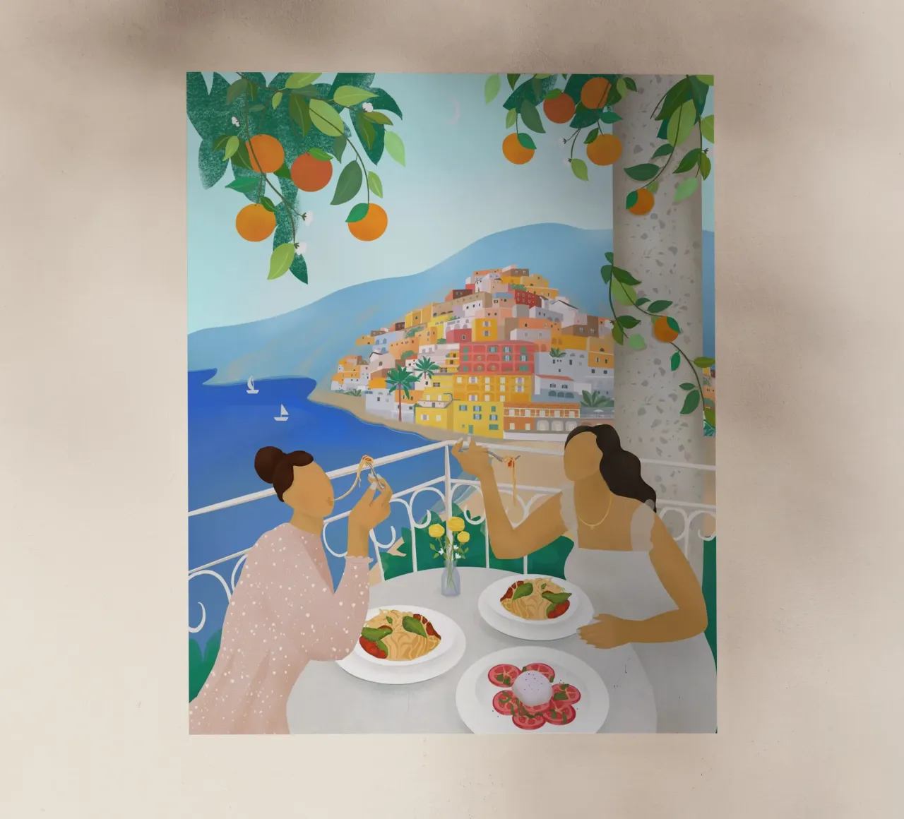 Girls in Positano pellicola backlit da PetrArts