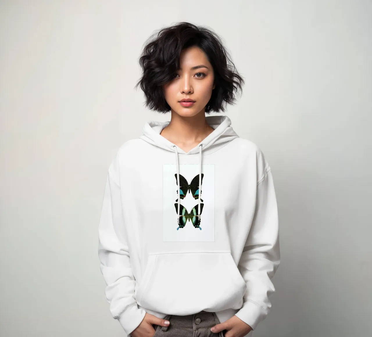 Butterfly 2 felpa con cappuccio da Curious Collections by Marielle Leenders