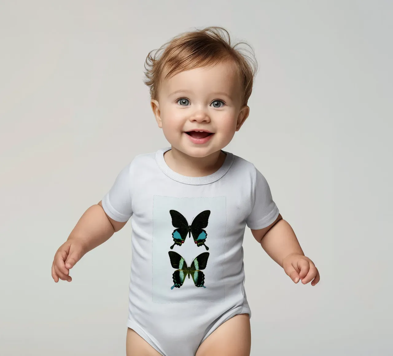 Butterfly 2 body neonato maniche corte da Curious Collections by Marielle Leenders
