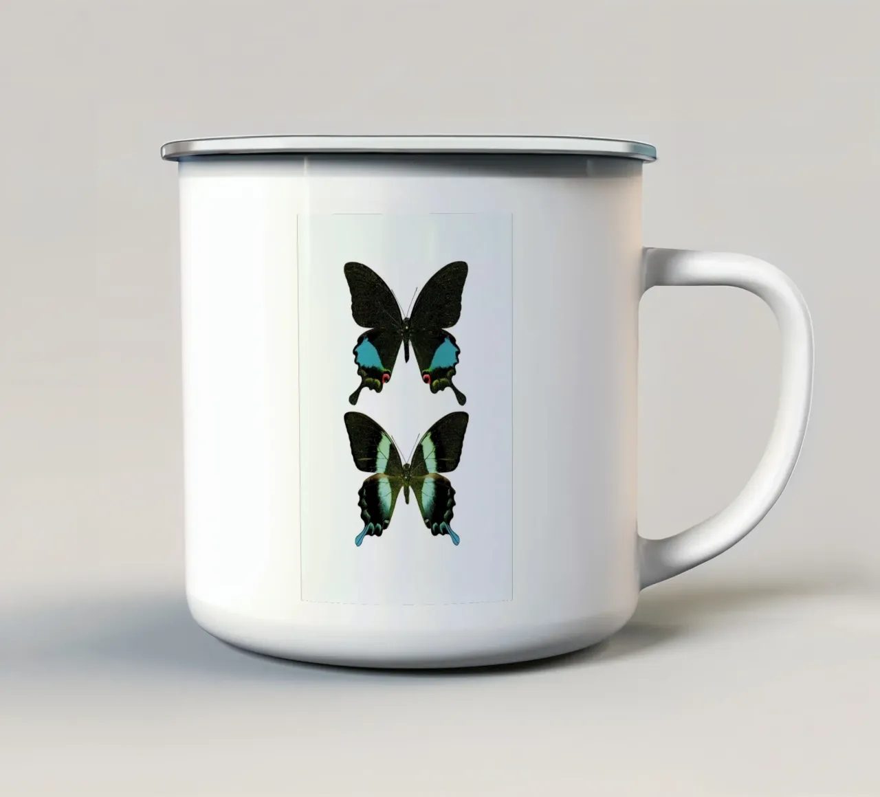 Butterfly 2 tazza in smalto da Curious Collections by Marielle Leenders