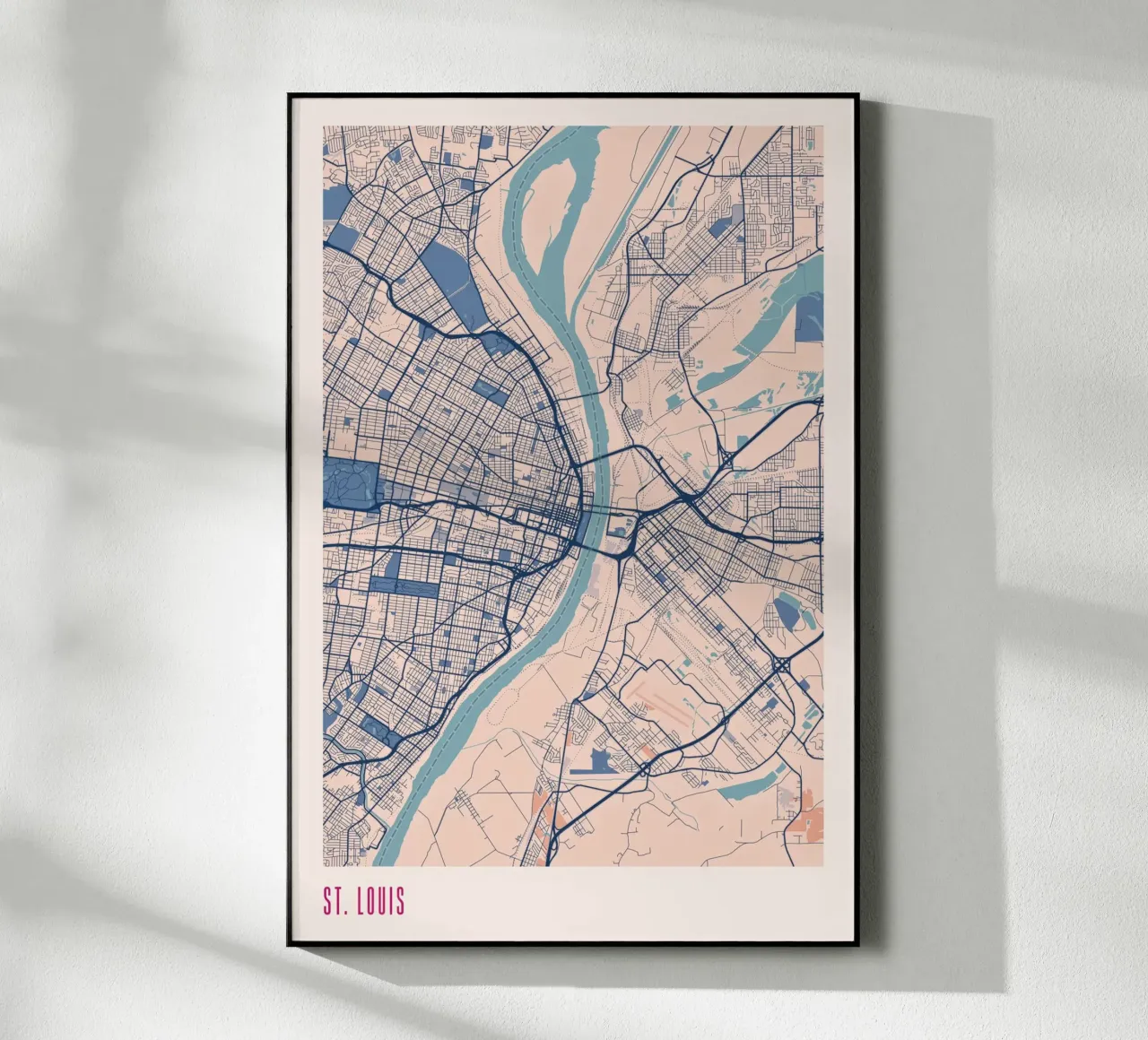 St. Louis in beige e blu plexiglass da MOOODZART