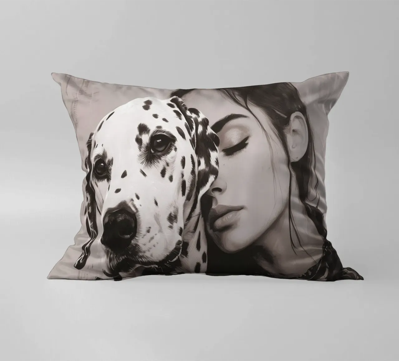 Mijn hond en ik (nr. 3) kussen van Katja Stehle Design