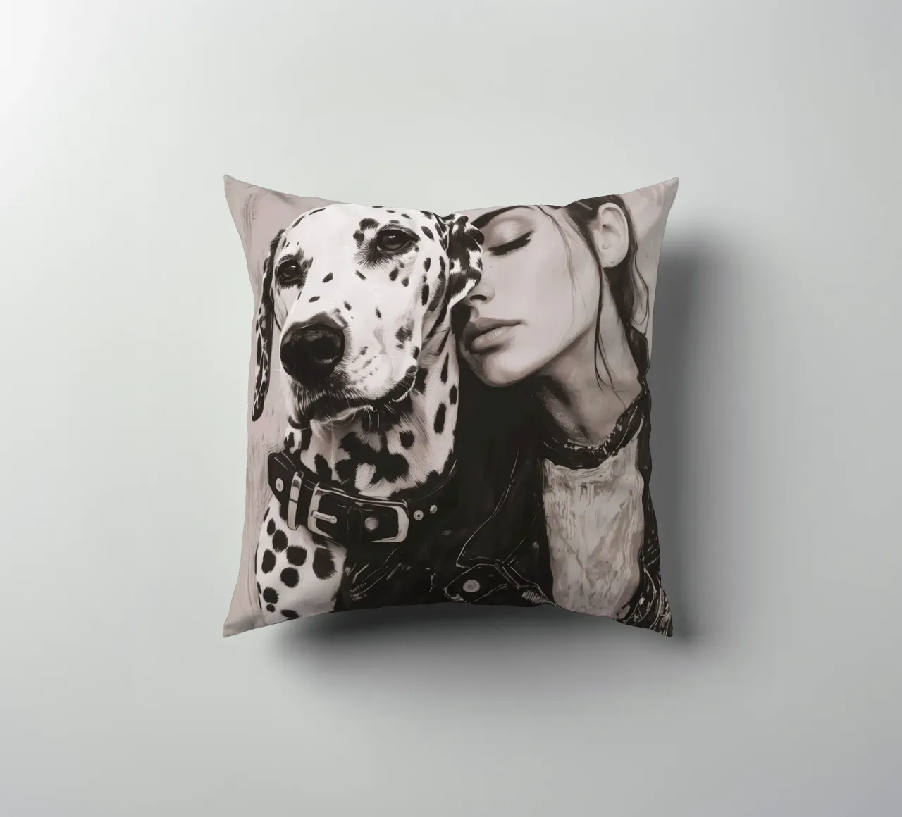 Mijn hond en ik (nr. 3) kussen van Katja Stehle Design