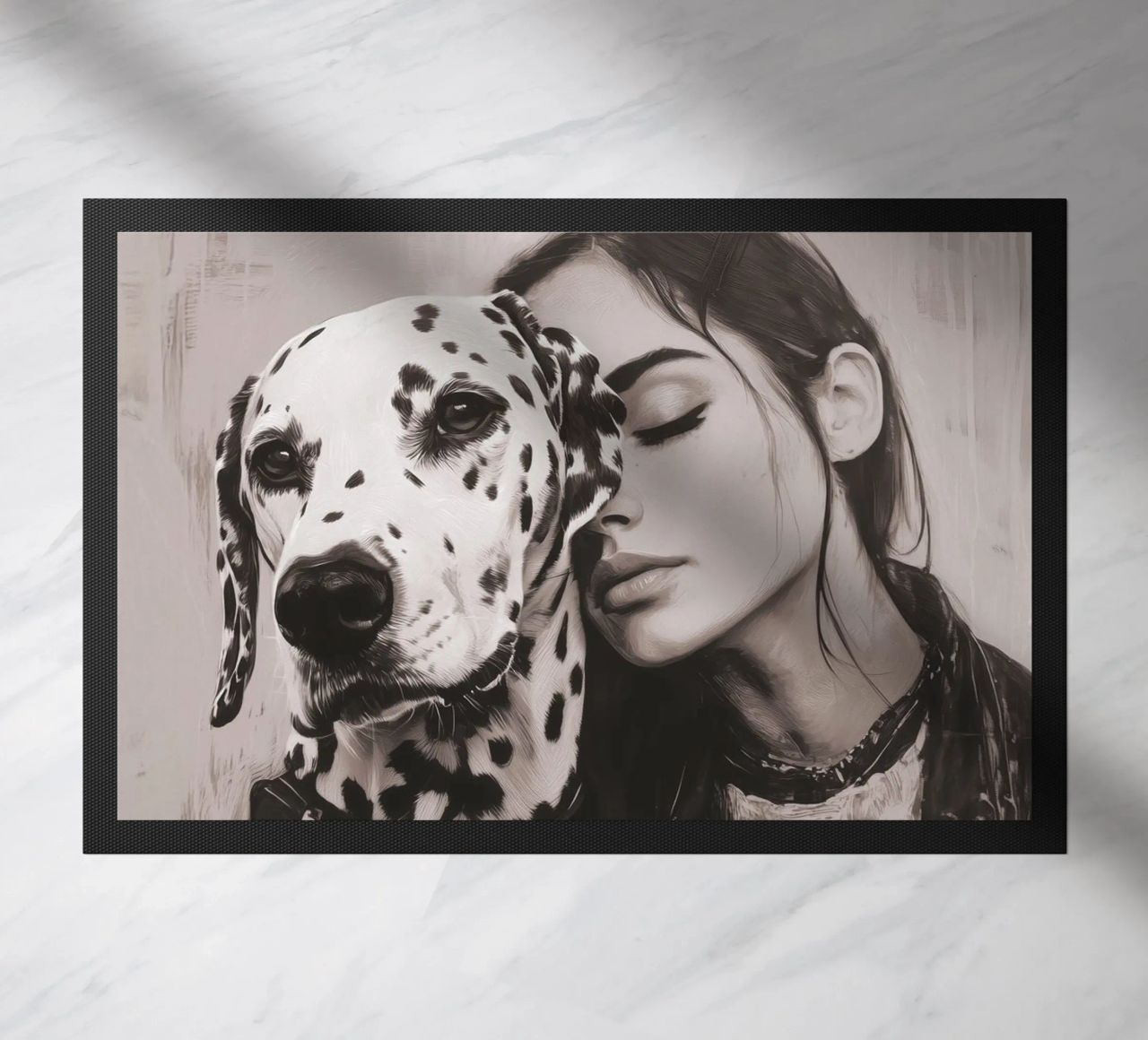 Io e il mio cane (n. 3) zerbino da Katja Stehle Design