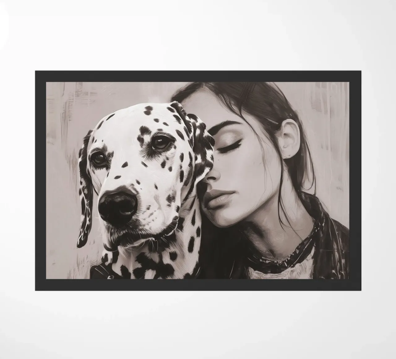 Io e il mio cane (n. 3) zerbino da Katja Stehle Design
