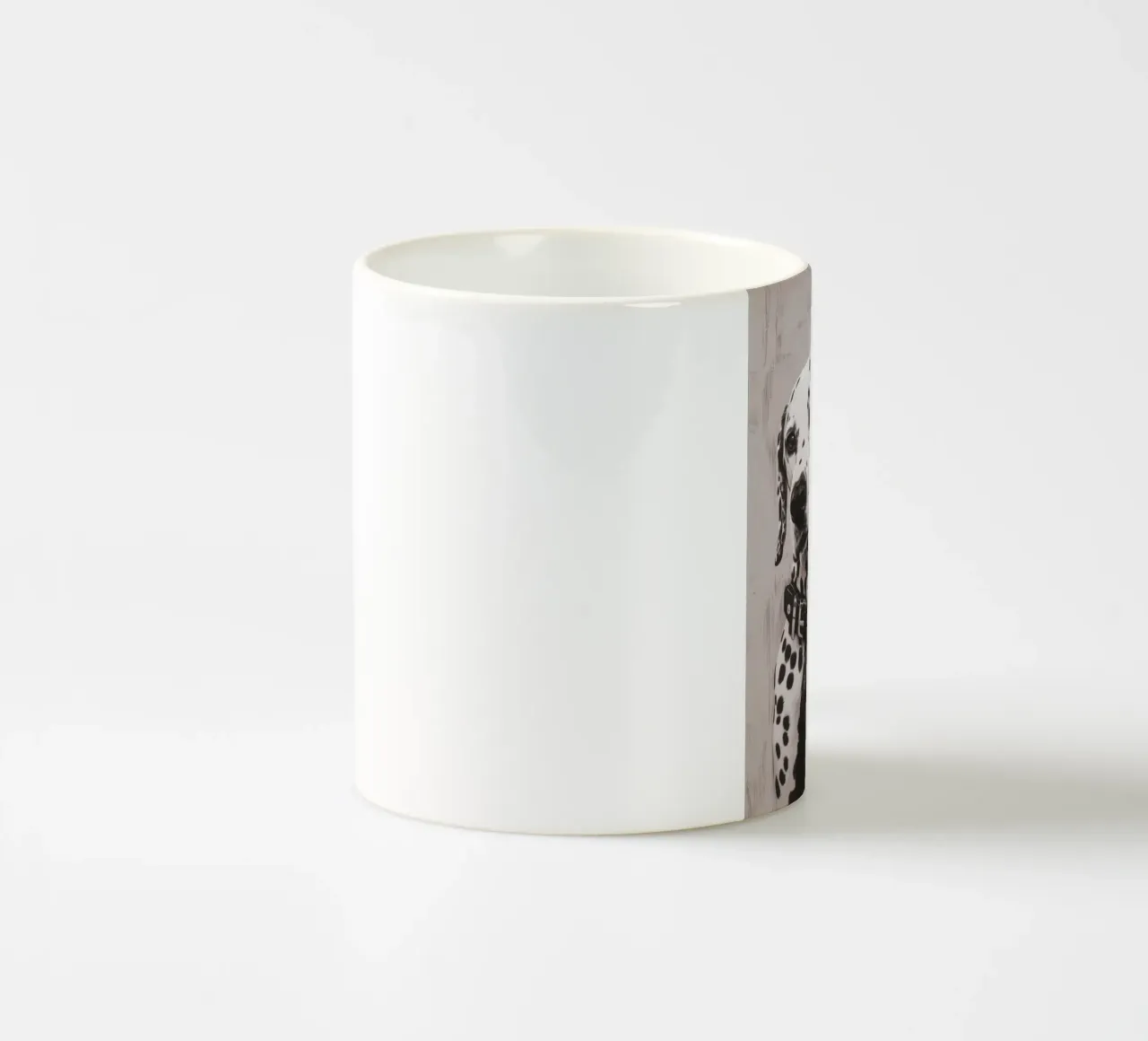 Mein Hund und ich (Nr. 3) Keramik Tasse von Katja Stehle Design