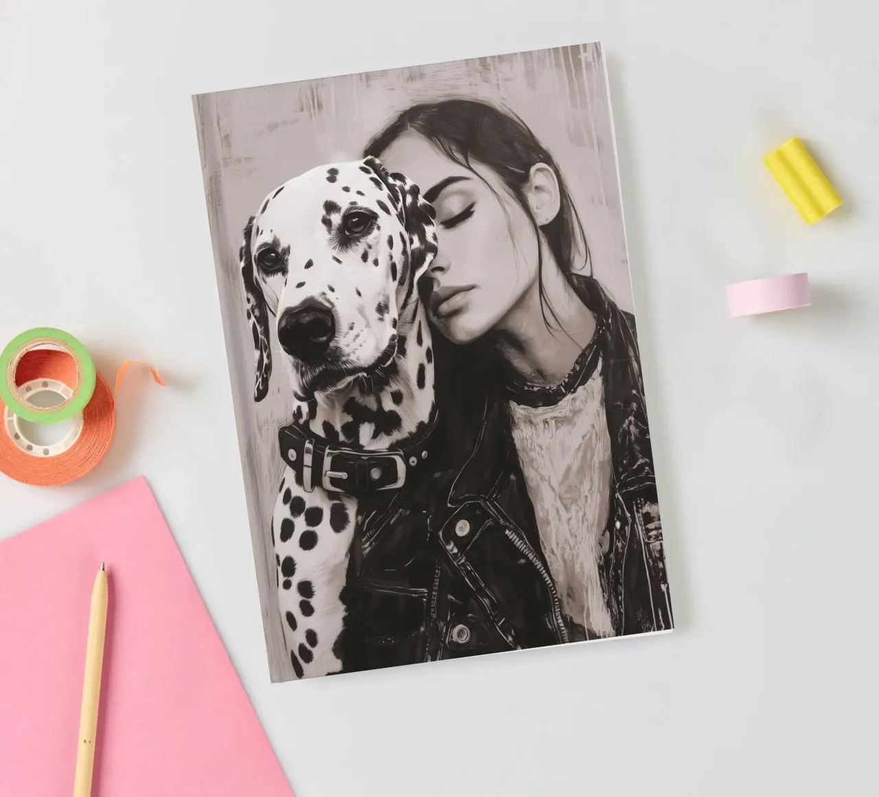 My dog and I (No. 3) notebook by Katja Stehle Design