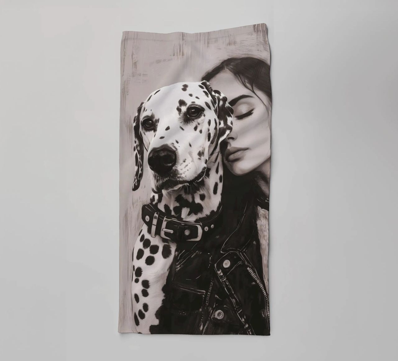 Io e il mio cane (n. 3) asciugamano da bagno da Katja Stehle Design