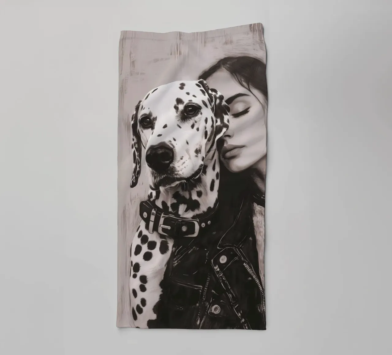 Mi perro y yo (nº 3) toalla de baño de Katja Stehle Design