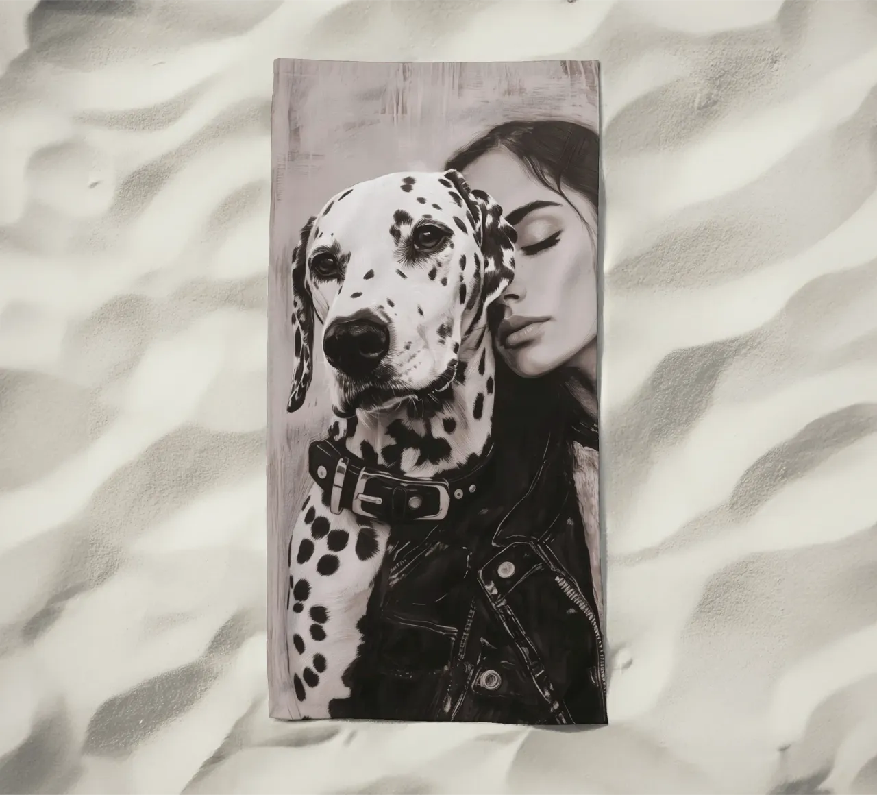 Io e il mio cane (n. 3) telo mare da Katja Stehle Design