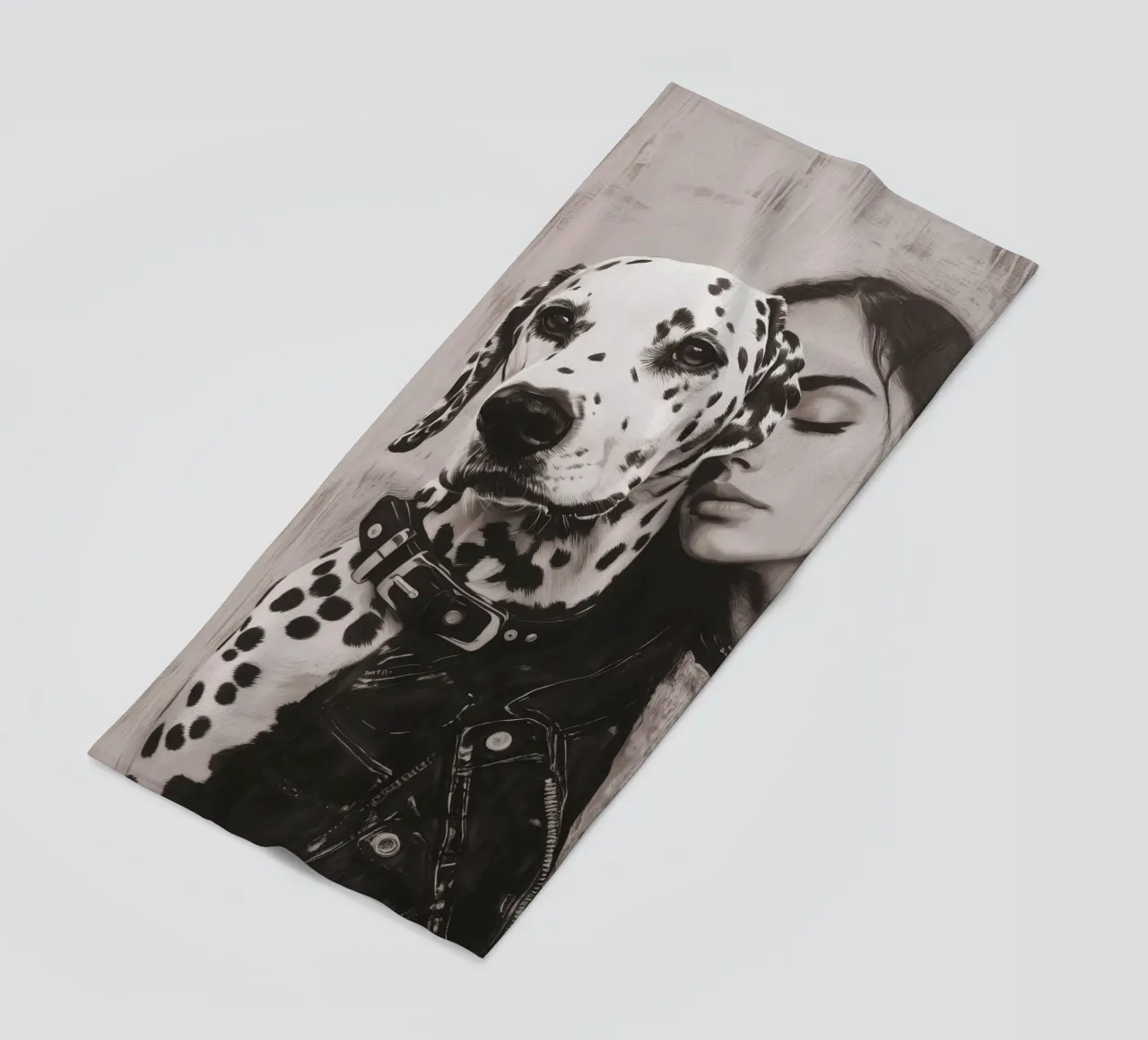 Mein Hund und ich (Nr. 3) Strandtuch von Katja Stehle Design