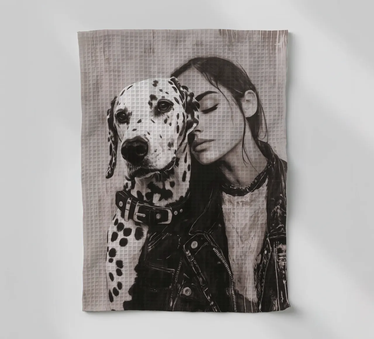 Io e il mio cane (n. 3) canovaccio da cucina da Katja Stehle Design