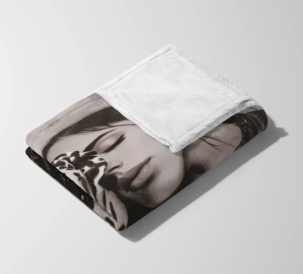 Io e il mio cane (n. 3) coperta in pile da Katja Stehle Design