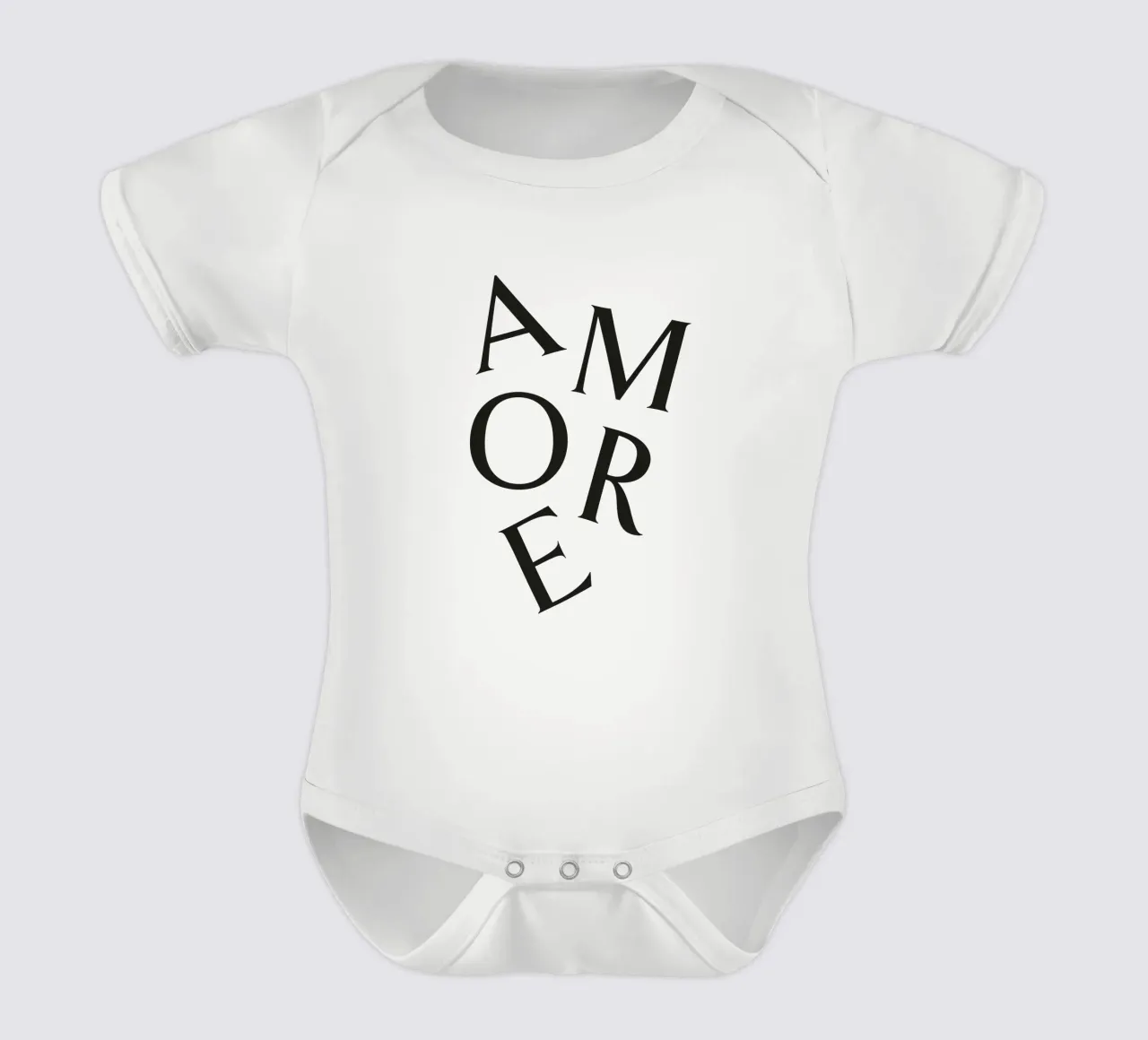 AMORE Kurzarm Babybody von Katja Stehle Design