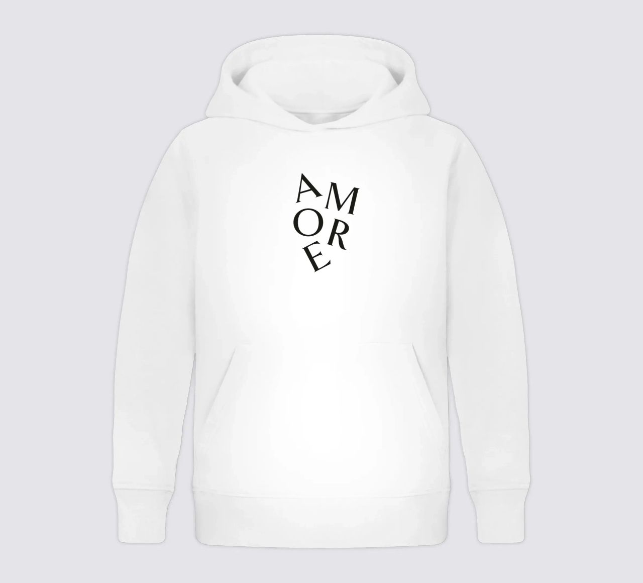 AMORE felpa bambino con cappuccio da Katja Stehle Design