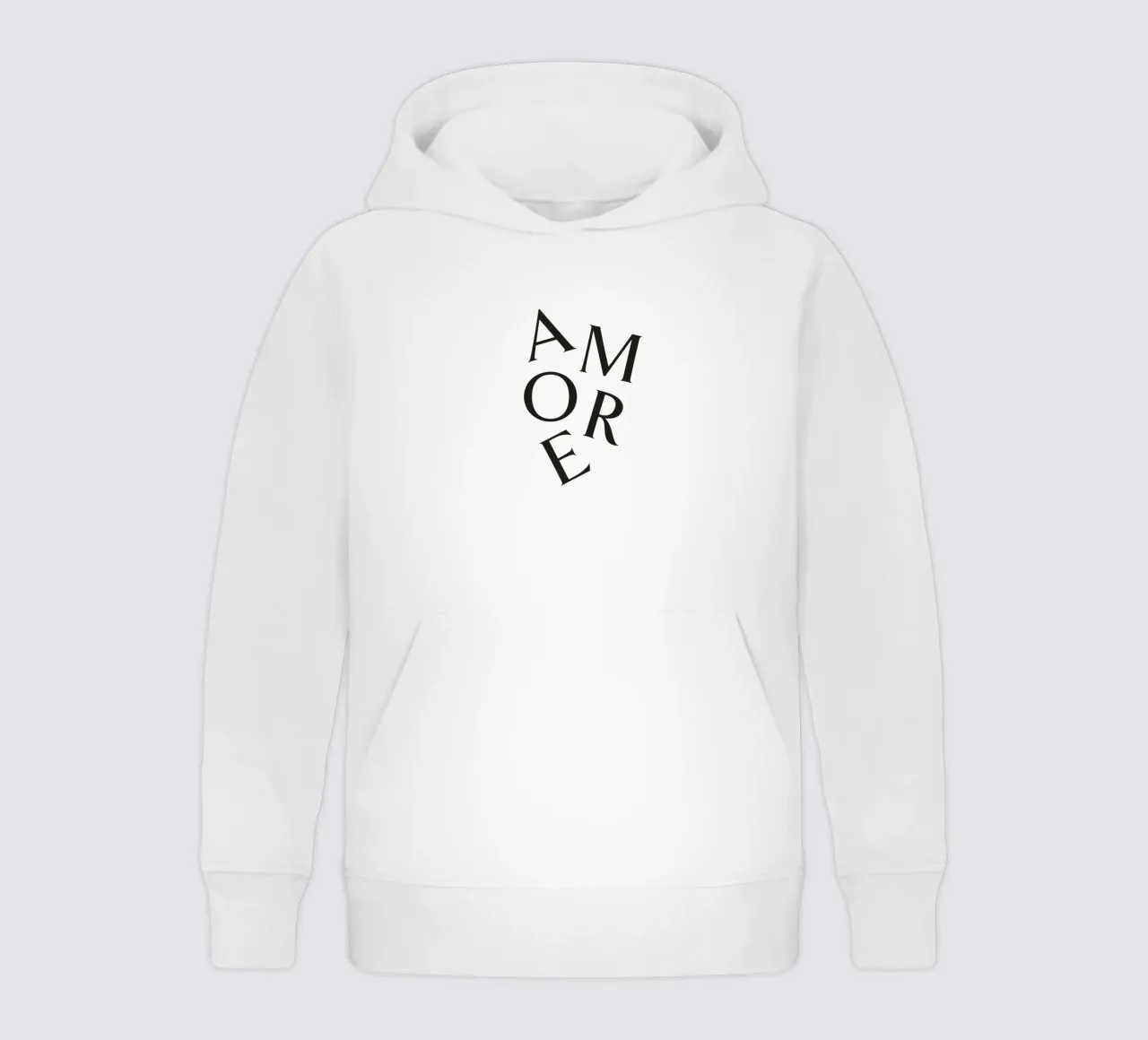 AMORE felpa bambino con cappuccio da Katja Stehle Design