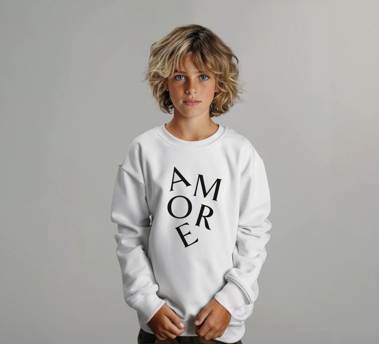 AMORE felpa bambino da Katja Stehle Design