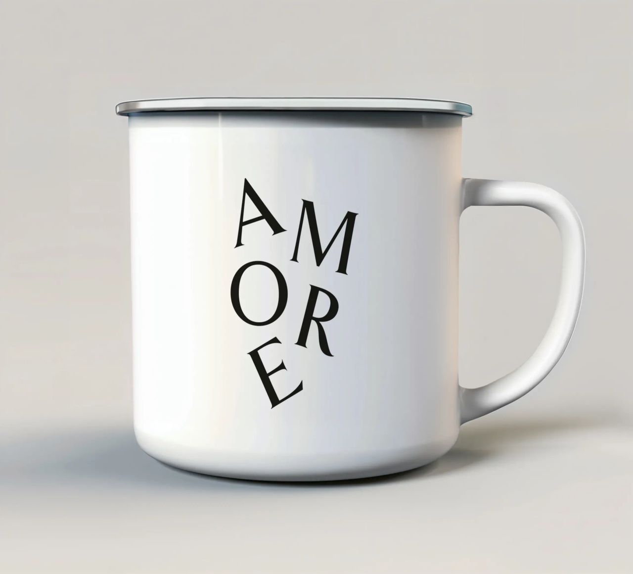 AMORE tazza in smalto da Katja Stehle Design