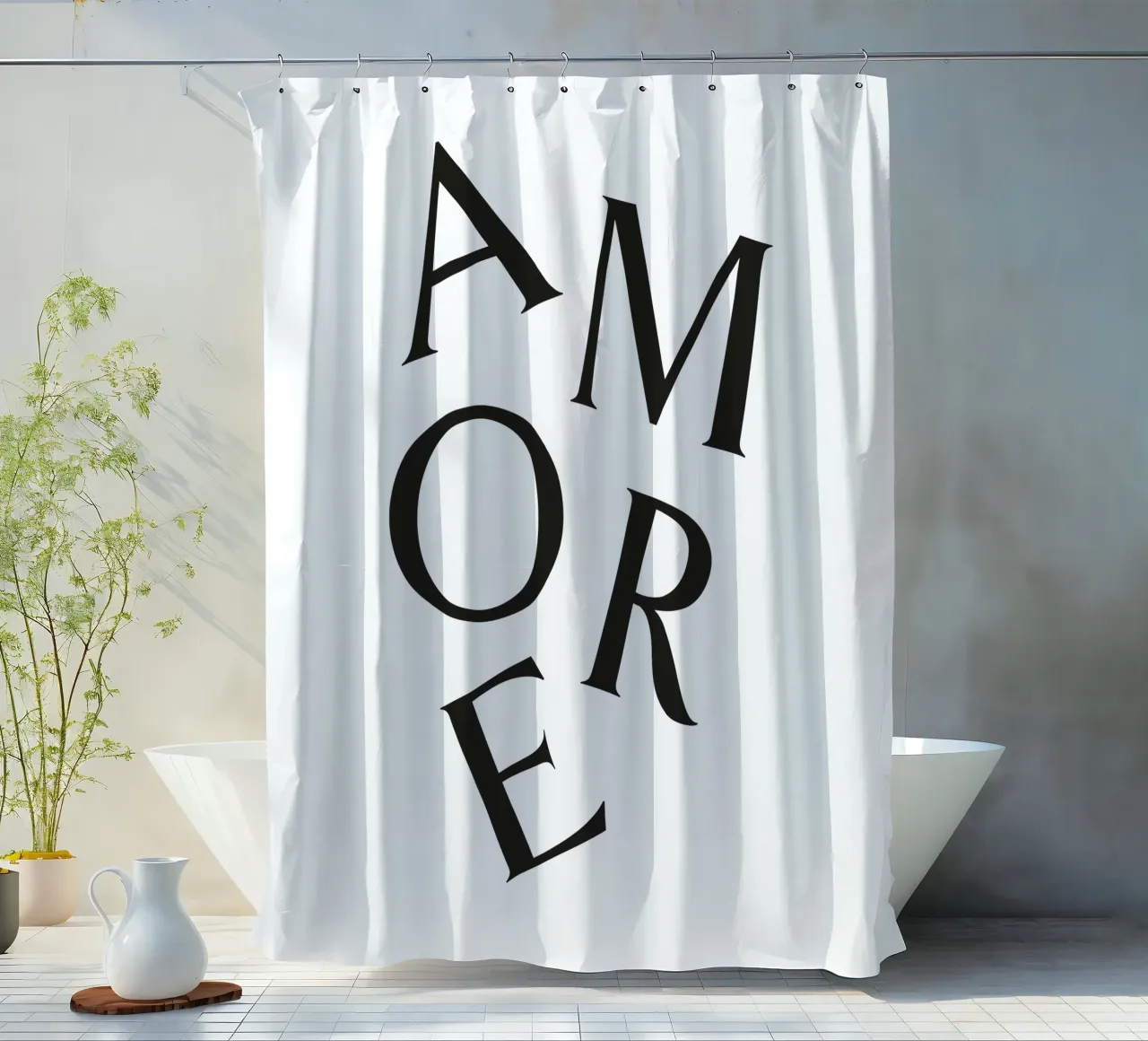 AMORE tenda da doccia da Katja Stehle Design