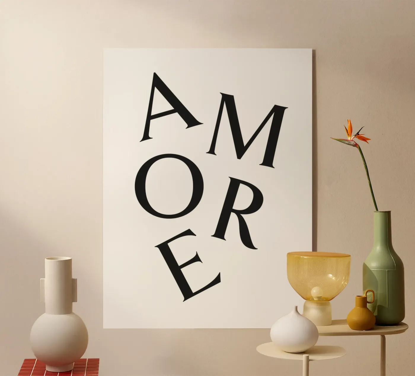 AMORE plexiglas de Katja Stehle Design
