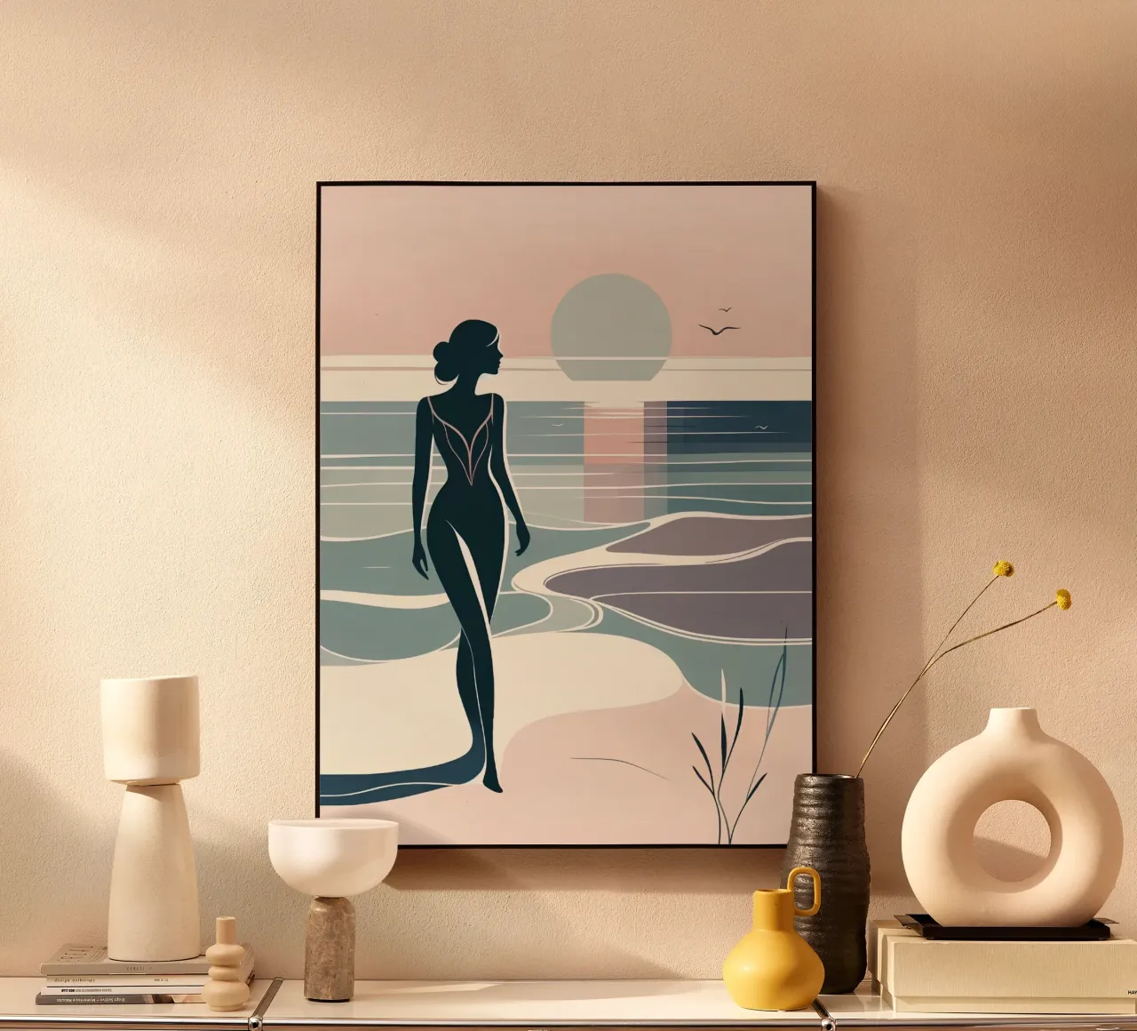 silhouette woman alluminio dibond da saimo
