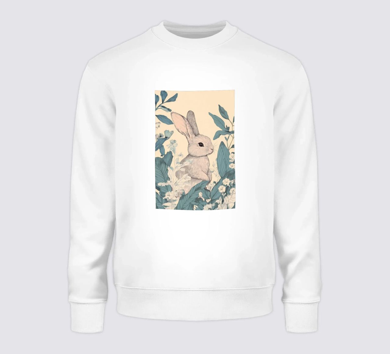 Coniglio nella giungla felpa da Melloi Art Print