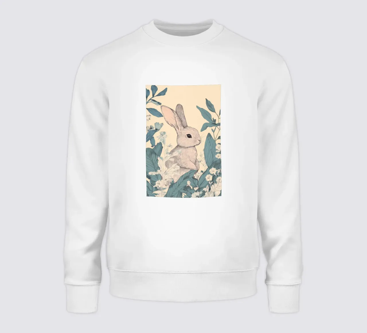 Coniglio nella giungla felpa da Melloi Art Print