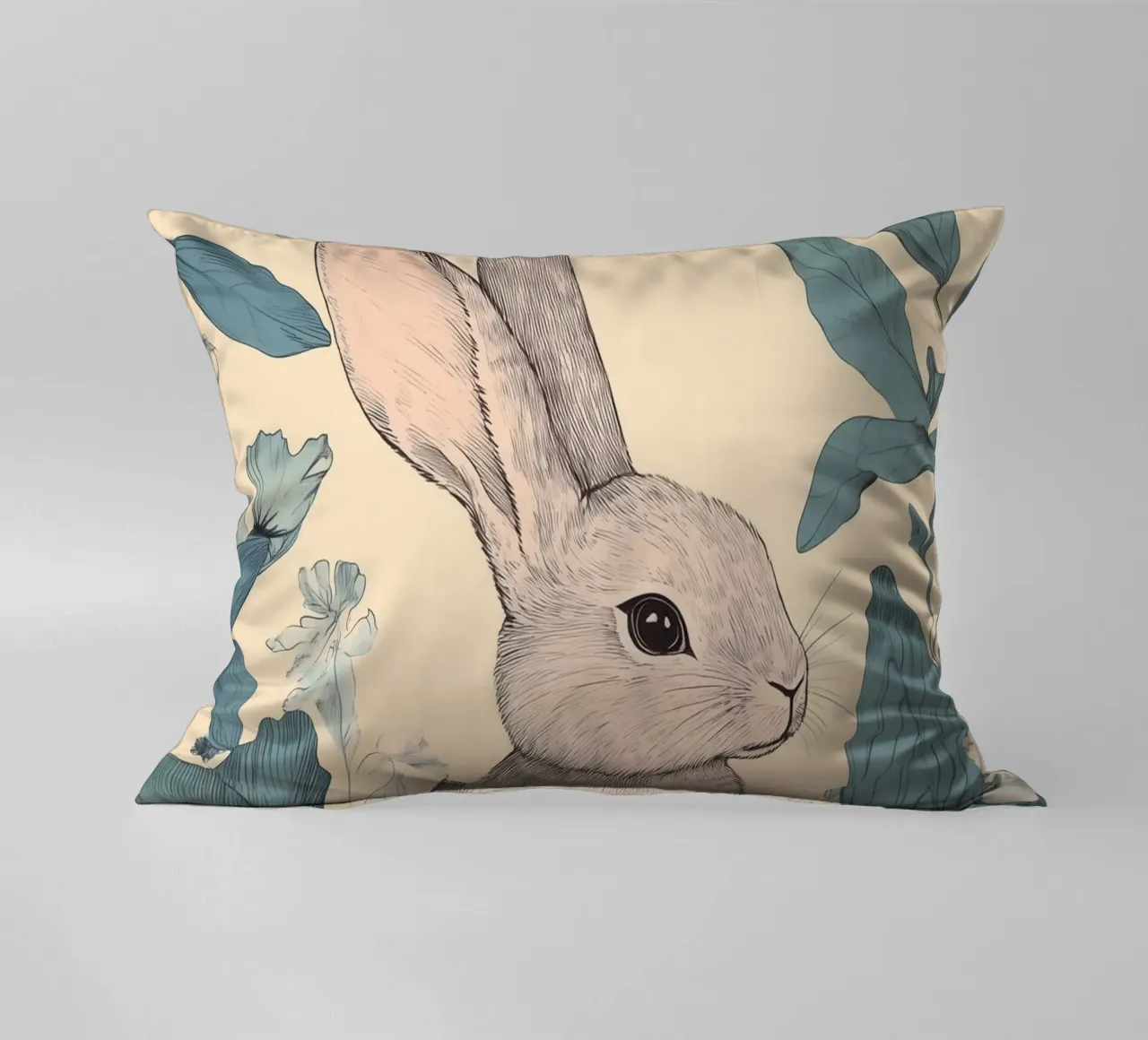 Conejo en la jungla cojín de Melloi Art Print