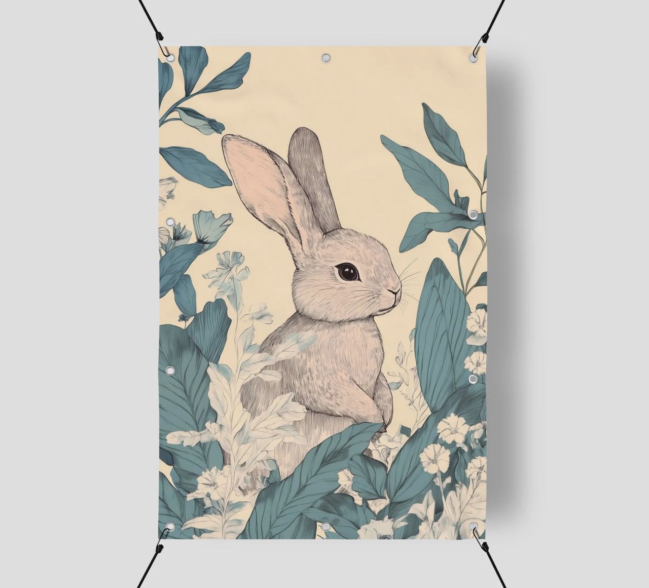 Rabbit in the Jungle pvc cover by Melloi Art Print